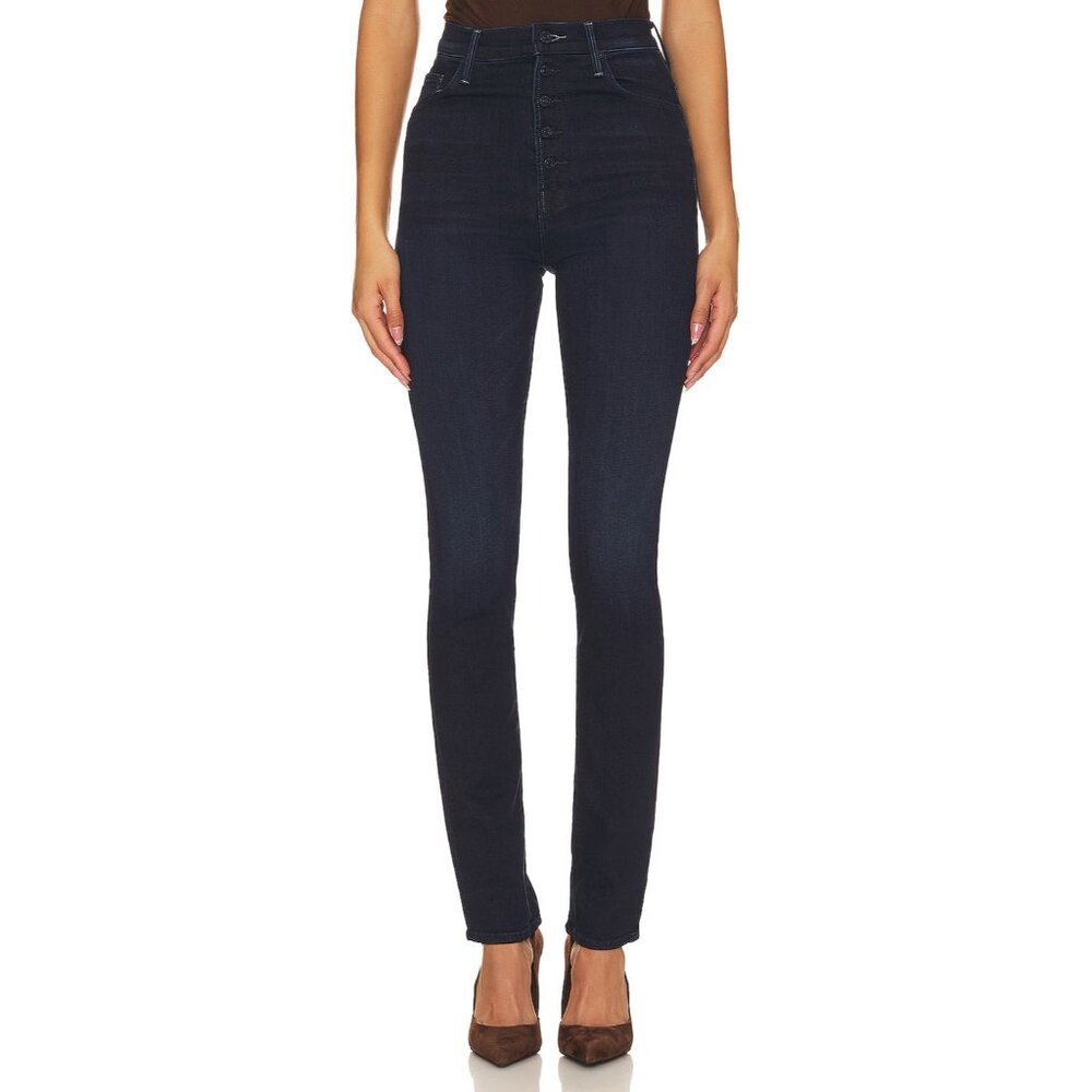 NWT Mother High Waisted Pixie Rail Skimp in Karaoke in Kyoto Stretch Jeans 25